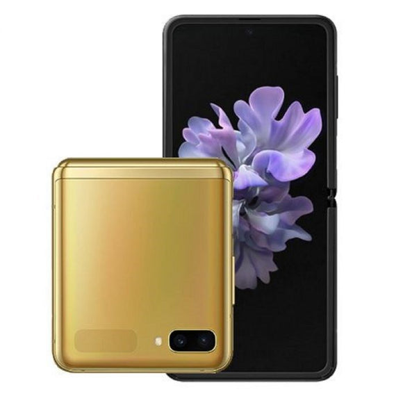 Samsung Galaxy Z Flip F700FD Single Sim + eSIM 8GB RAM 256GB LTE (Gold) - Phonexus Canada